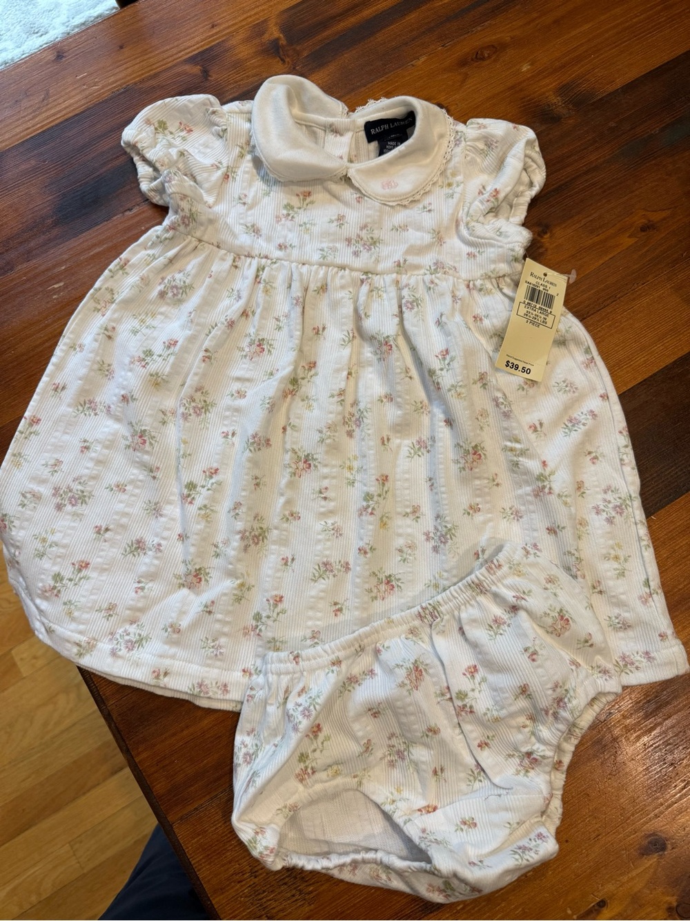 NWT Ralph Lauren Baby Dress with Bloomers 18-24 month